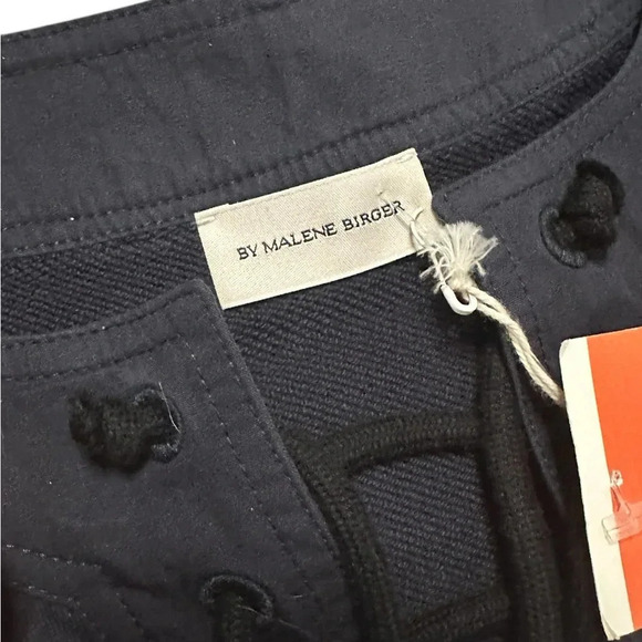 NWT Malene Birger Navy Bluer Rope Tie Shirt Dress x-Small - Picture 5 of 9